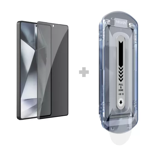 Nillkin Tempered Glass 0.25mm Guardian 2.5D kijelzővédő Samsung Galaxy S25 Ultra készülékhez fekete (applikátorral)
