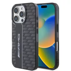   AMG Carbon Pattern tok iPhone 16 Pro Max készülékhez fekete
