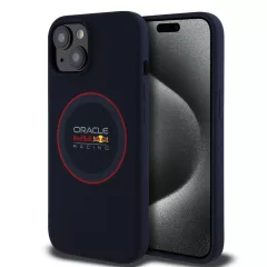   Red Bull Silicone Red Ring MagSafe tok iPhone 14 készülékhez tengerészkék