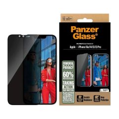   PanzerGlass Privacy Tempered Glass UWF kijelzővédő Apple iPhone 13/13 Pro/14/16e/17e készülékhez fekete