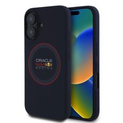   Red Bull Silicone Red Ring MagSafe tok iPhone 16 Plus készülékhez tengerészkék