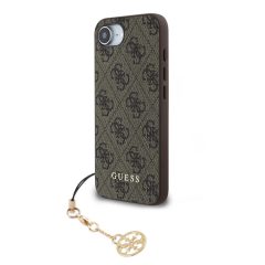 Guess 4G Charm tok iPhone 16e/17e készülékhez barna