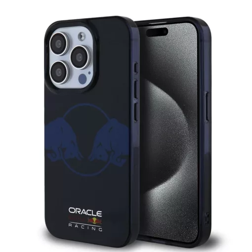 Red Bull PC/TPU Two Bulls Magsafe tok iPhone 15 Pro Max készülékhez tengerészkék