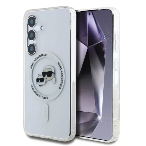 Karl Lagerfeld IML K&CH Heads MagSafe tok Samsung Galaxy S25 készülékhez átlátszó