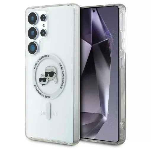 Karl Lagerfeld IML K&CH Heads MagSafe tok Samsung Galaxy S25 Ultra készülékhez átlátszó