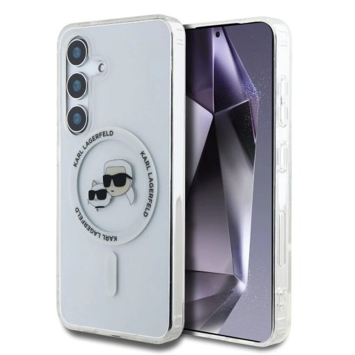 Karl Lagerfeld IML K&CH Heads MagSafe tok Samsung Galaxy S25+ készülékhez átlátszó