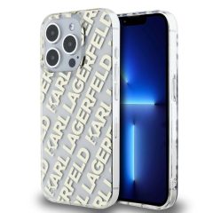   Karl Lagerfeld IML Electroplated Repeated Logo tok iPhone 15 Pro Max készülékhez arany