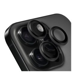   OBAL:ME lencsevédő Apple iPhone 15 Pro/15 Pro Max készülékhez fekete Titanium