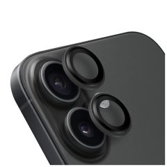   OBAL:ME lencsevédő Apple iPhone 16/16 Plus készülékhez fekete