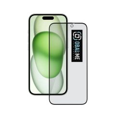   OBAL:ME Privacy 5D üveg kijelzővédő Apple iPhone 15/16 készülékhez fekete