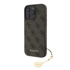   Guess 4G Charm tok iPhone 16 Pro Max készülékhez Tone on Tone barna