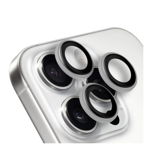 OBAL:ME kamera lencsevédő Apple iPhone 16 Pro/16 Pro Max készülékhez fehér Titanium