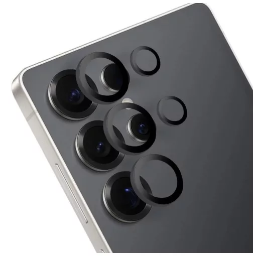 OBAL:ME lencsevédő Samsung Galaxy S25 Ultra készülékhez titánfekete