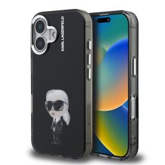   Karl Lagerfeld IML Aquarelle Karl tok iPhone 16 készülékhez fekete
