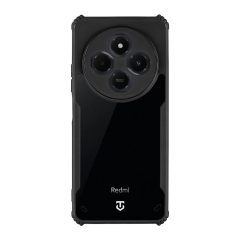   Tactical Quantum Stealth tok Xiaomi Redmi 14C 4G/A4 5G/Poco C75 készülékhez – átlátszó/fekete