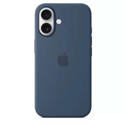 MYY23ZM/A Apple Silicone Magsafe tok iPhone 16 készülékhez denim