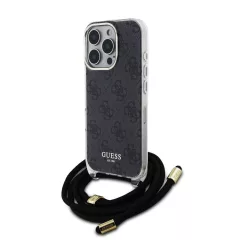   Guess IML 4G nyomtatott vállpántos tok iPhone 16 Pro készülékhez fekete