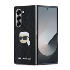   Karl Lagerfeld PU Saffiano Monogram Karl Head Case Samsung Galaxy Z Fold 6 készülékhez fekete