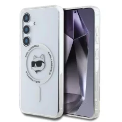   Karl Lagerfeld IML Choupette Head MagSafe tok Samsung Galaxy S25 készülékhez átlátszó