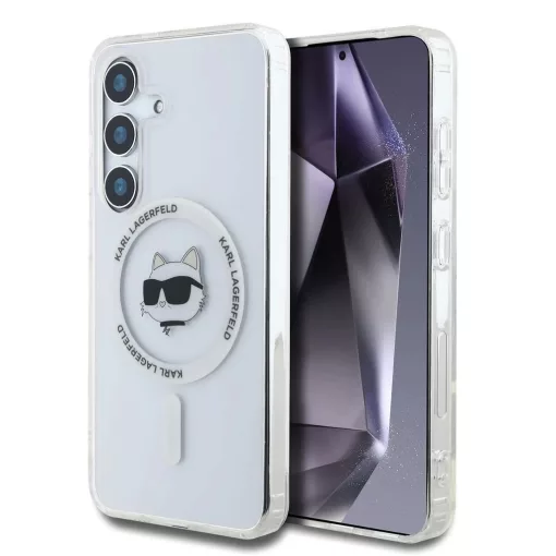 Karl Lagerfeld IML Choupette Head MagSafe tok Samsung Galaxy S25 készülékhez átlátszó