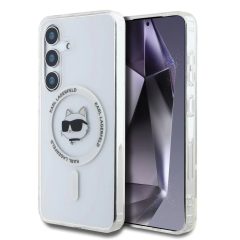   Karl Lagerfeld IML Choupette Head MagSafe tok Samsung Galaxy S25+ készülékhez áttetsző