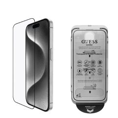   Guess Kijelzővédő 2.5D iPhone 16 Pro Max készülékhez fekete