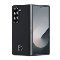   DKNY PU bőr Stack Logo MagSafe tok Samsung Galaxy Z Fold 6 készülékhez fekete