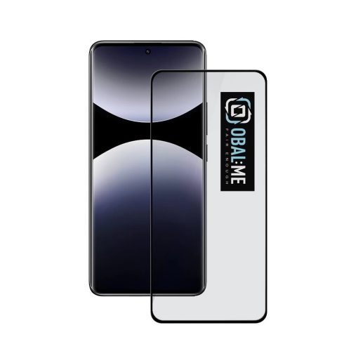 OBAL:ME 5D üveg kijelzővédő Xiaomi Redmi Note 14 Pro+ 5G készülékhez fekete