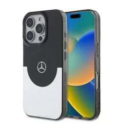   Mercedes PC/TPU Double Layer MagSafe tok iPhone 16 Pro készülékhez fekete/ezüst