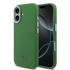   Lacoste Iconic Petit Pique Metal Logo MagSafe tok iPhone 17 készülékhez zöld