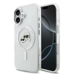   Karl Lagerfeld IML K&CH Heads Metal Frame MagSafe tok iPhone 17 készülékhez átlátszó