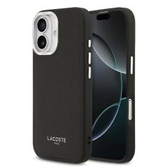   Lacoste PU Leather Champs Elysees MagSafe tok iPhone 17 készülékhez fekete