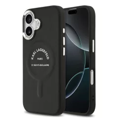   Karl Lagerfeld PU RSG Logo MagSafe tok iPhone 17 készülékhez fekete