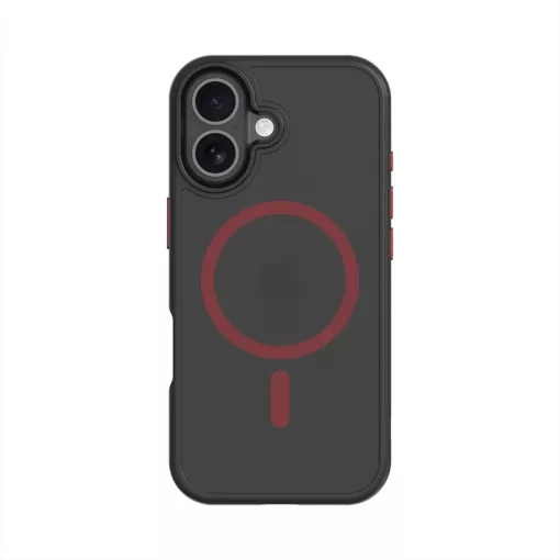 Tactical MagForce Hyperstealth 2.0 tok iPhone 17 készülékhez fekete/piros