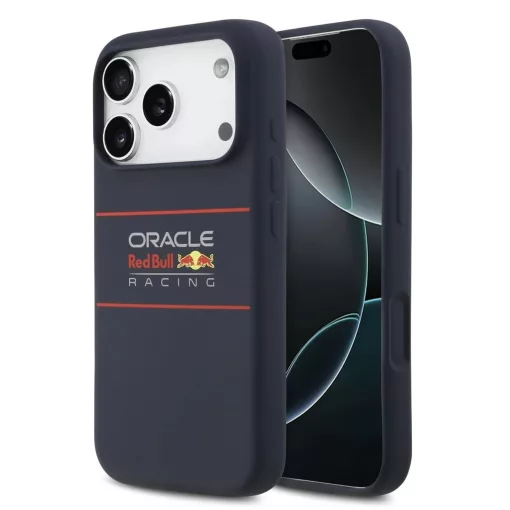 Red Bull Silicone Horizontal Logo MagSafe tok iPhone 17 Pro készülékhez tengerészkék