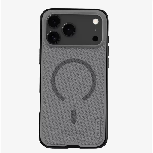 Nillkin Super Frosted PRO Magnetic hátsó tok az Apple iPhone 17 Pro Max készülékhez – átlátszó fekete