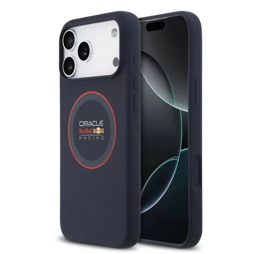 Red Bull Silicone Red Ring MagSafe tok iPhone 17 Pro Max készülékhez tengerészkék