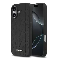   DKNY PU Leather Grid Pattern Magsafe tok iPhone 17 készülékhez fekete
