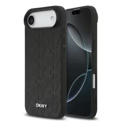   DKNY PU Leather Grid Pattern Magsafe tok iPhone Air készülékhez fekete