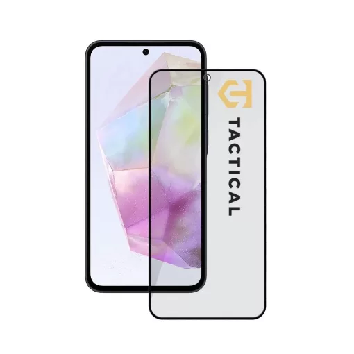 Tactical Glass Shield Privacy Stealth 5D kijelzővédő Samsung Galaxy A35 5G készülékhez fekete