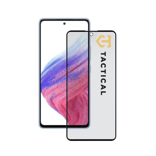 Tactical Glass Shield Privacy Stealth 5D kijelzővédő Samsung Galaxy A52/A52 5G/A52s 5G/A53 5G készülékhez fekete