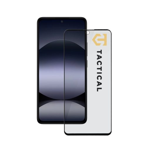 Tactical Glass Shield Privacy Stealth 5D kijelzővédő Xiaomi Redmi Note 14 4G/5G/Poco X7 Pro 5G készülékhez fekete