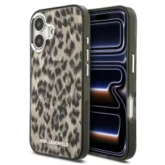   Karl Lagerfeld IML Leopard MagSafe tok iPhone 17 készülékhez barna