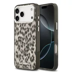   Karl Lagerfeld IML Leopard MagSafe tok iPhone 17 Pro Max készülékhez barna