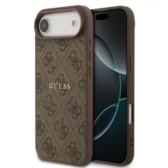   Guess PU Leather 4G Colored Ring MagSafe tok iPhone Air készülékhez barna