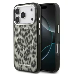   Karl Lagerfeld IML Leopard MagSafe tok iPhone 17 Pro készülékhez barna