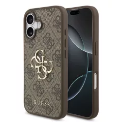 Guess PU 4G Metal Logo tok iPhone 17 készülékhez barna