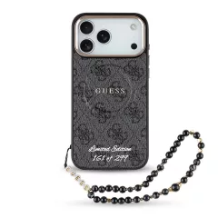   Guess PU 4G MagSafe Strap Limited Edition of 299 tok iPhone 17 Pro Max készülékhez fekete