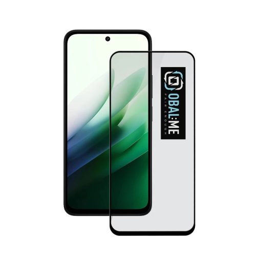 OBAL:ME 5D üveg kijelzővédő Xiaomi Redmi 15 4G/5G készülékhez fekete