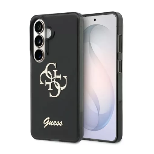 Guess IML 4G Script Metal Logo tok Samsung Galaxy 26 készülékhez, fekete